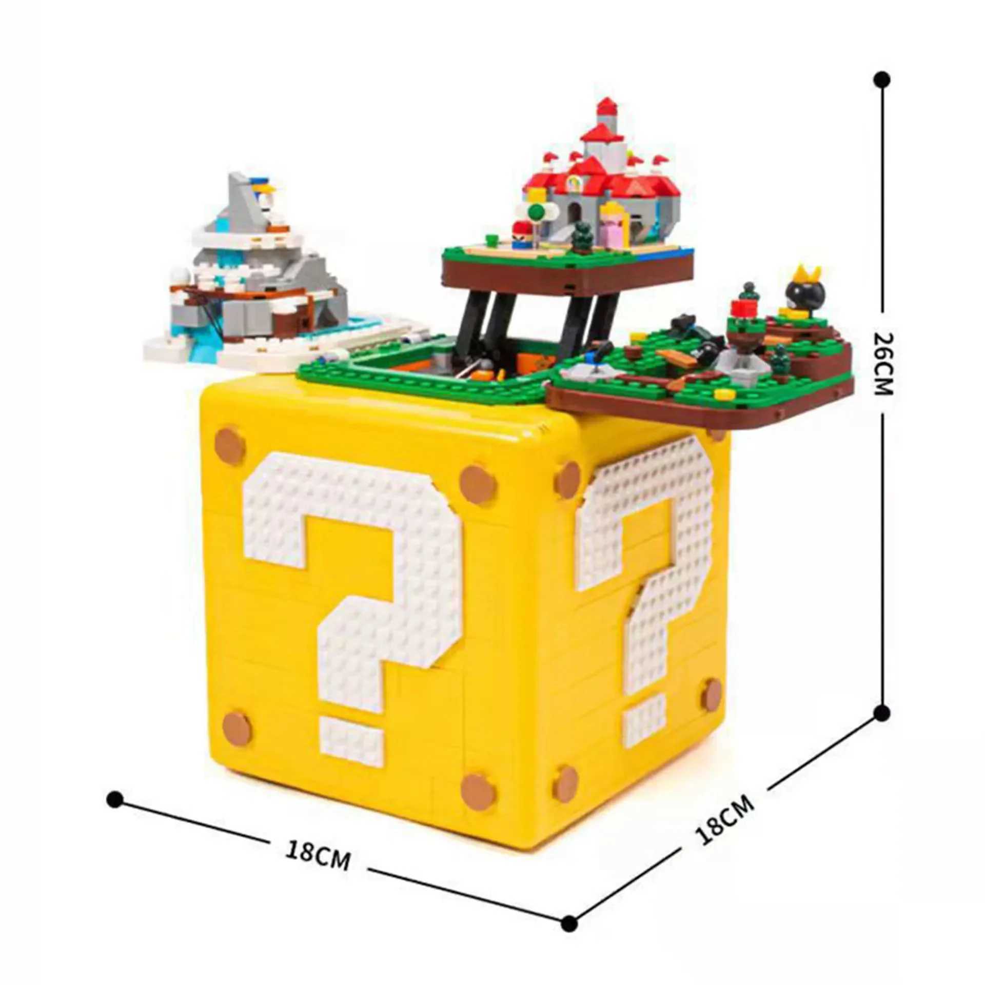 Free shipping New 64 Question Mark Building Block Cpatible 71395 Toys Boys Girls Kit Model Adts B Christmas Gifts for Kids
