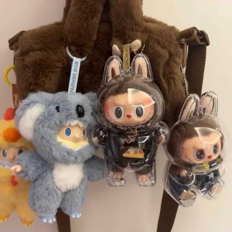 Labs Transparent Protective Stuffed Toys Cover Cute Elf Plushie Display Bag Mini Portable Storage Box Free shipping