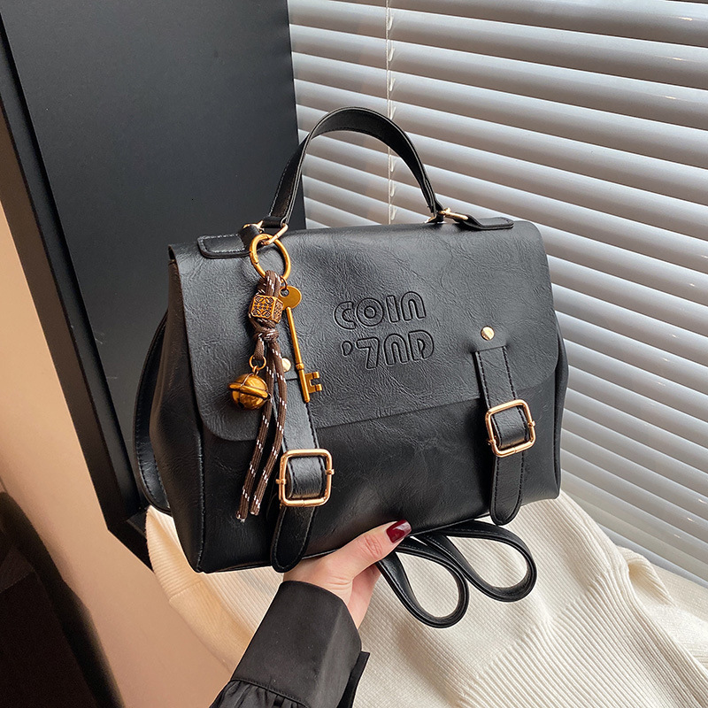 Free Delivery Designer Bag College Style Briefcase Women's Winter New Fashionable Backpack 2025 Niche Trend Versatile Texture Internet Celebrity 