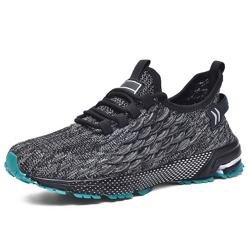 Large Size Fly Woven Mesh Breathable Shock Absorbing Sports Shoes Men S Casual Travel Casual Shoes Fitness Running Shoes Ddmysaturn
