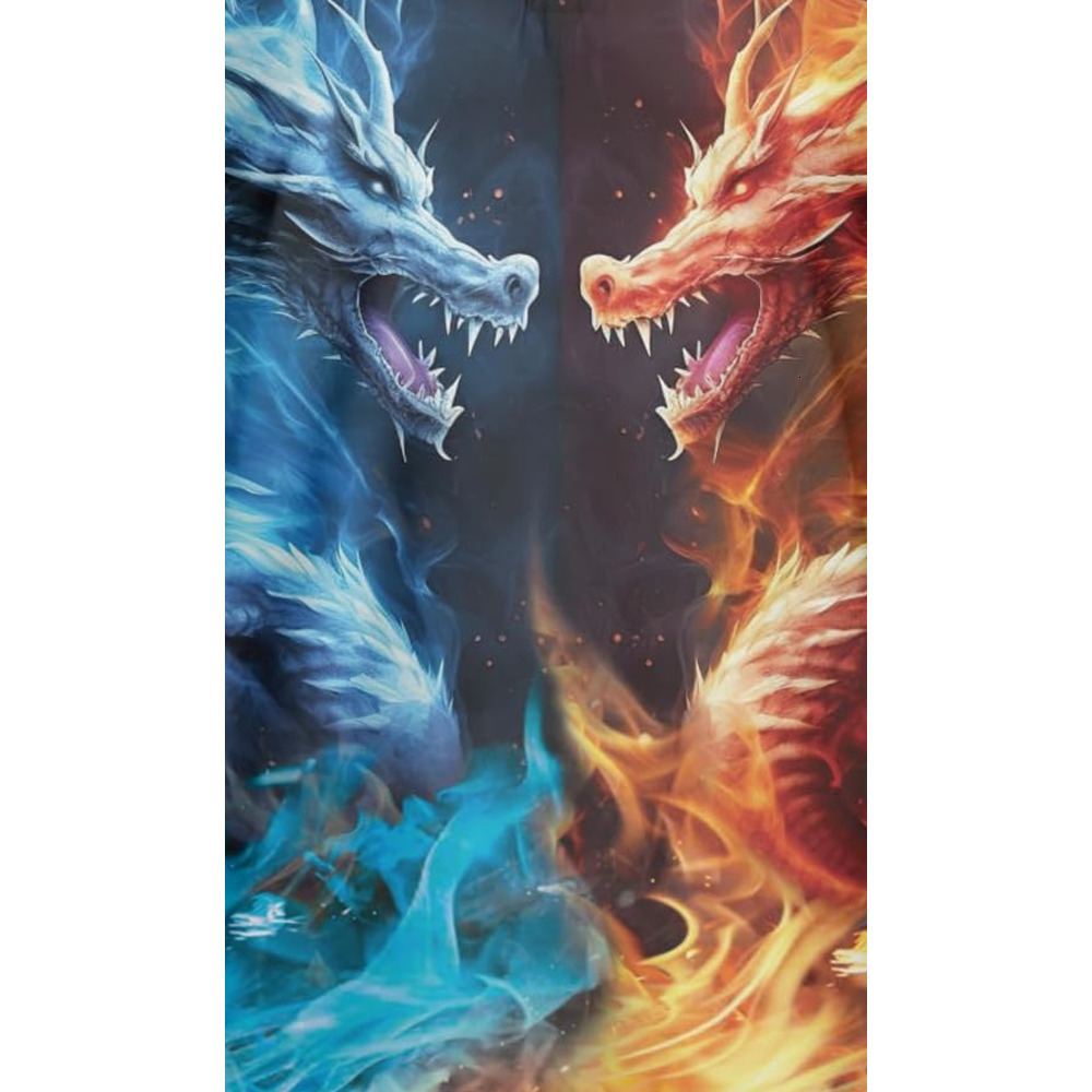 Mens Polo shirt Men's Dragon Polo Shirts -Magical Animal Mens Polo Shirts Short Sleeve Dry Fit Moisture Wicking Series