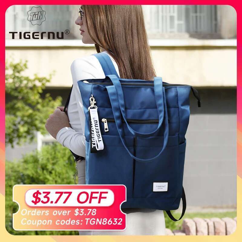 Tigernu New Women Tote Multiway For Girls School bag Handbags Female Laptop Backpack Large Capacity Convertible Mochila