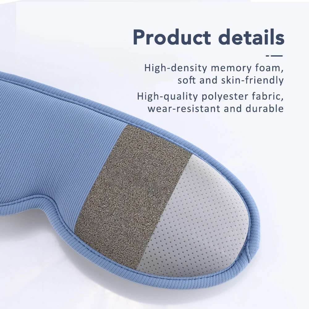 3D Hot Compress Block Out Light Sleep Eyes Soft Sleeping Mask for Travel Eyeshade Breathable Eye Cover