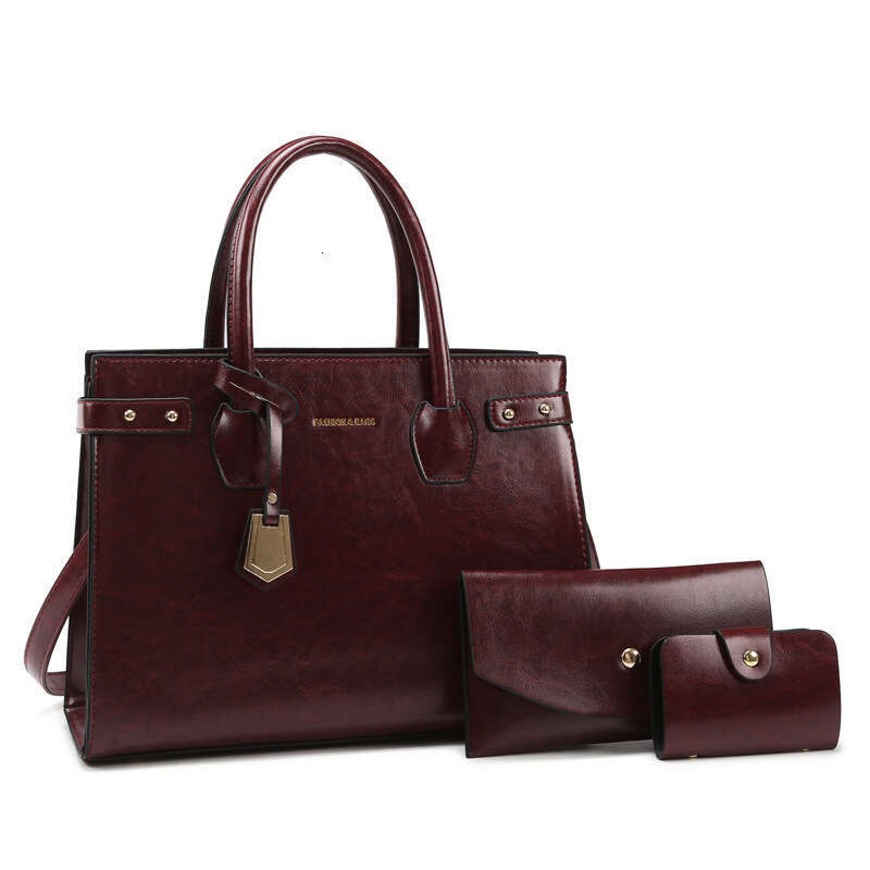 New Mother and Child 3-Piece Set Women's Fashion Single Shoulder Crossbody Bag Handbag