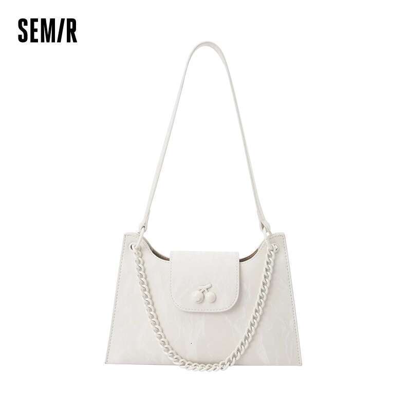 Semir Women Design Sense Accordion Handbag Elegant Temperament Single Shoulder Crossbody Bag