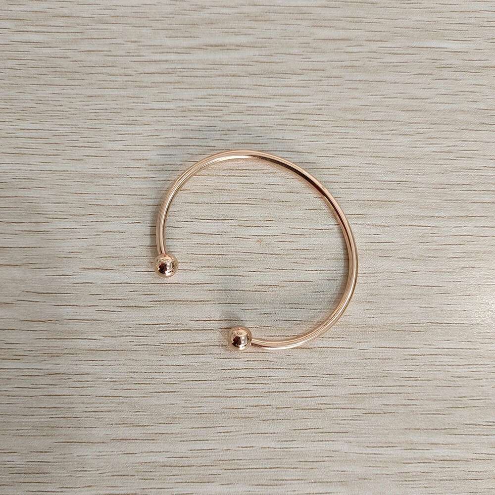 New Fashion Accessories Can Be Freely Diy Open Ball Head Fine Polishing With Thread Waterproof Metal Stainless Steel Bracelet