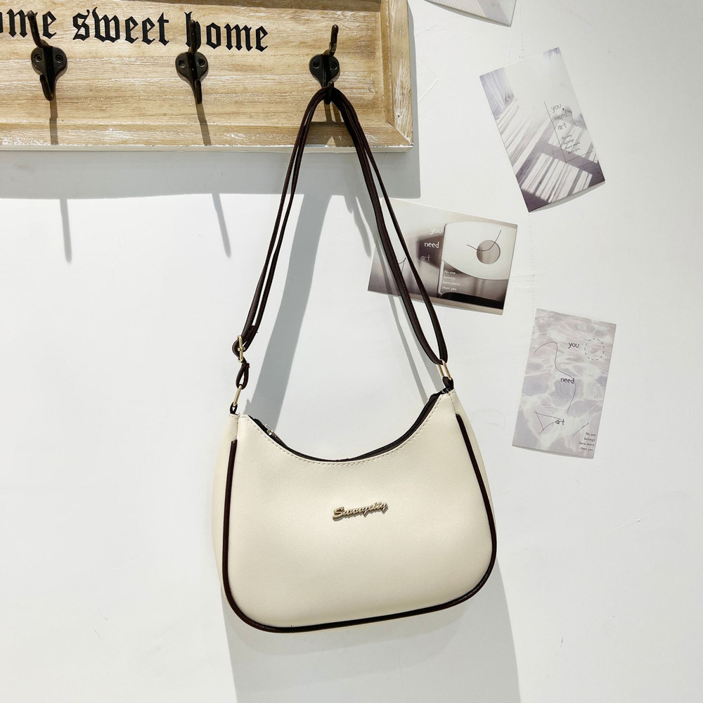 Contrast underarm bag 2025 Ladies Handbag High end Crossbody Women's Korean version Shoulder Bag