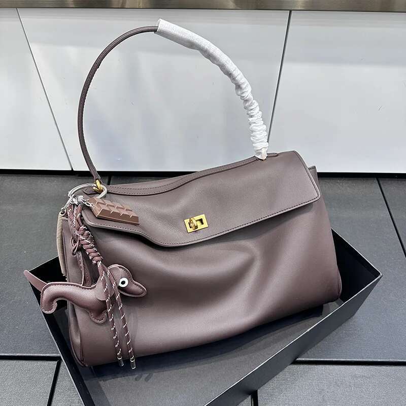2025 Brand Rodeo New Spring Genuine Leather Handbags Fashion Gold Buckle Totes Women Shoulder Bags