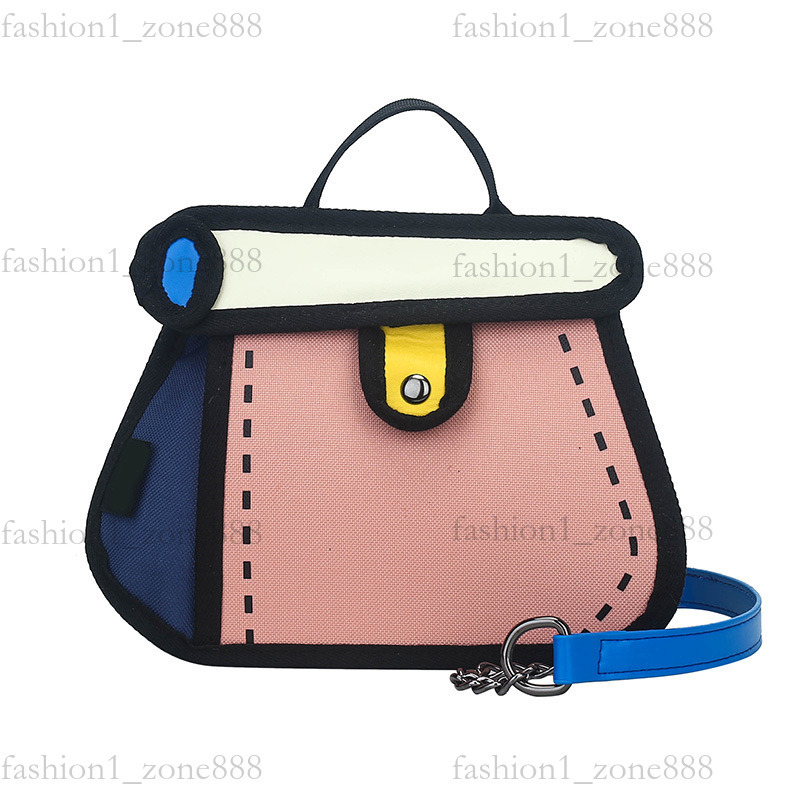 Super Cute Designer Bag Fashion 2D Cartoon Tote Bag High Quality Canvas Handbag Luxury Mini Shoulder Bags Outdoor Beach Party Holiday Gift Summer Godd