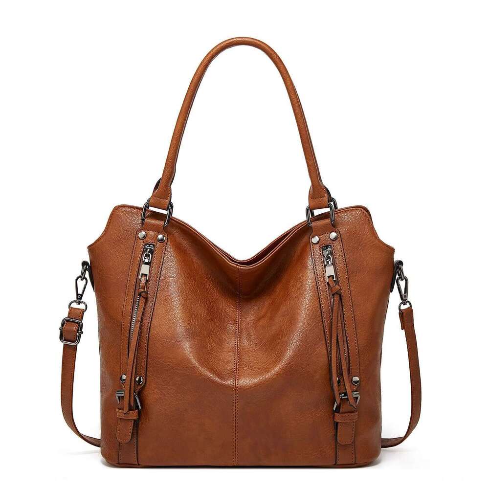 2Pcs Women,Fashion Tote Large Capacity Handbag, Shoulder Bag Purse Set, Professional Business Work Briefcase For Off