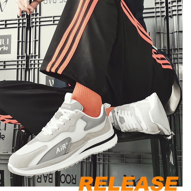 Men's 2024 summer new breathable men's sports Korean version fashionable versatile dad casual running shoes