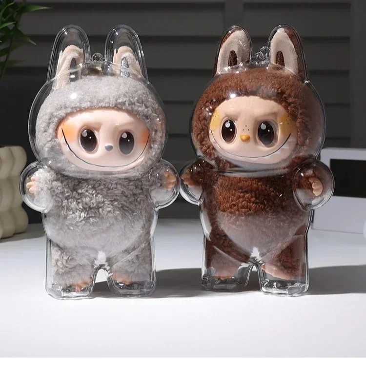 Labs Transparent Protective Stuffed Toys Cover Cute Elf Plushie Display Bag Mini Portable Storage Box Free shipping