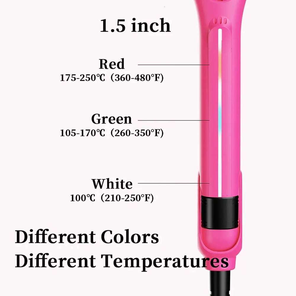New Infrared Hair Straightener Unique Rose Professional Titanium Flat with LED Display Instant Heating Curling Iron