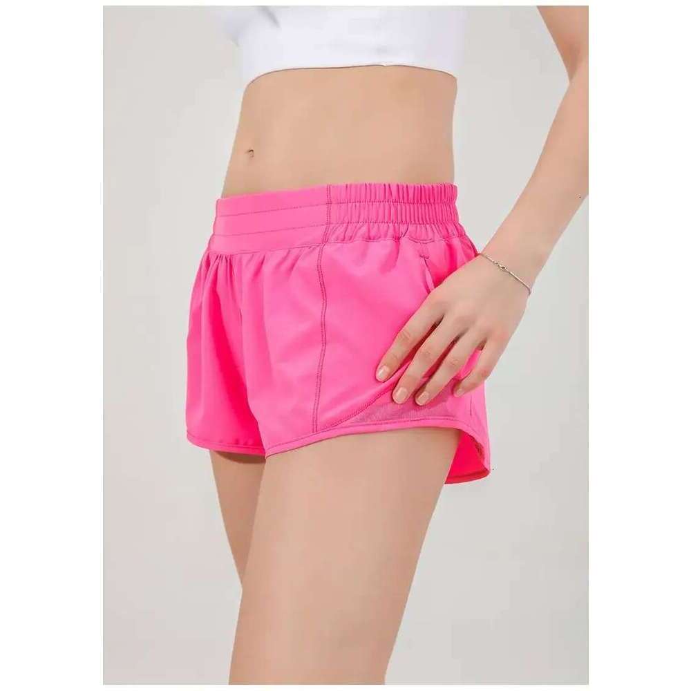 Womens Yoga Shorts Outfits With Exercise Fiess Wear Short Girls Running Elastic Pants Sportswear Pockets 88248