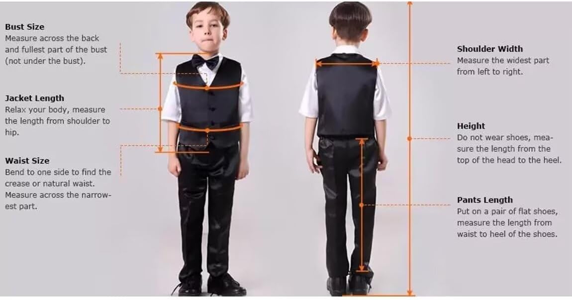 Solid Slim Fit Tuxedo Suit Set Peak Lapel 2 Pieces Wedding Outfit Teens Blazer Jacket Pants for Boys