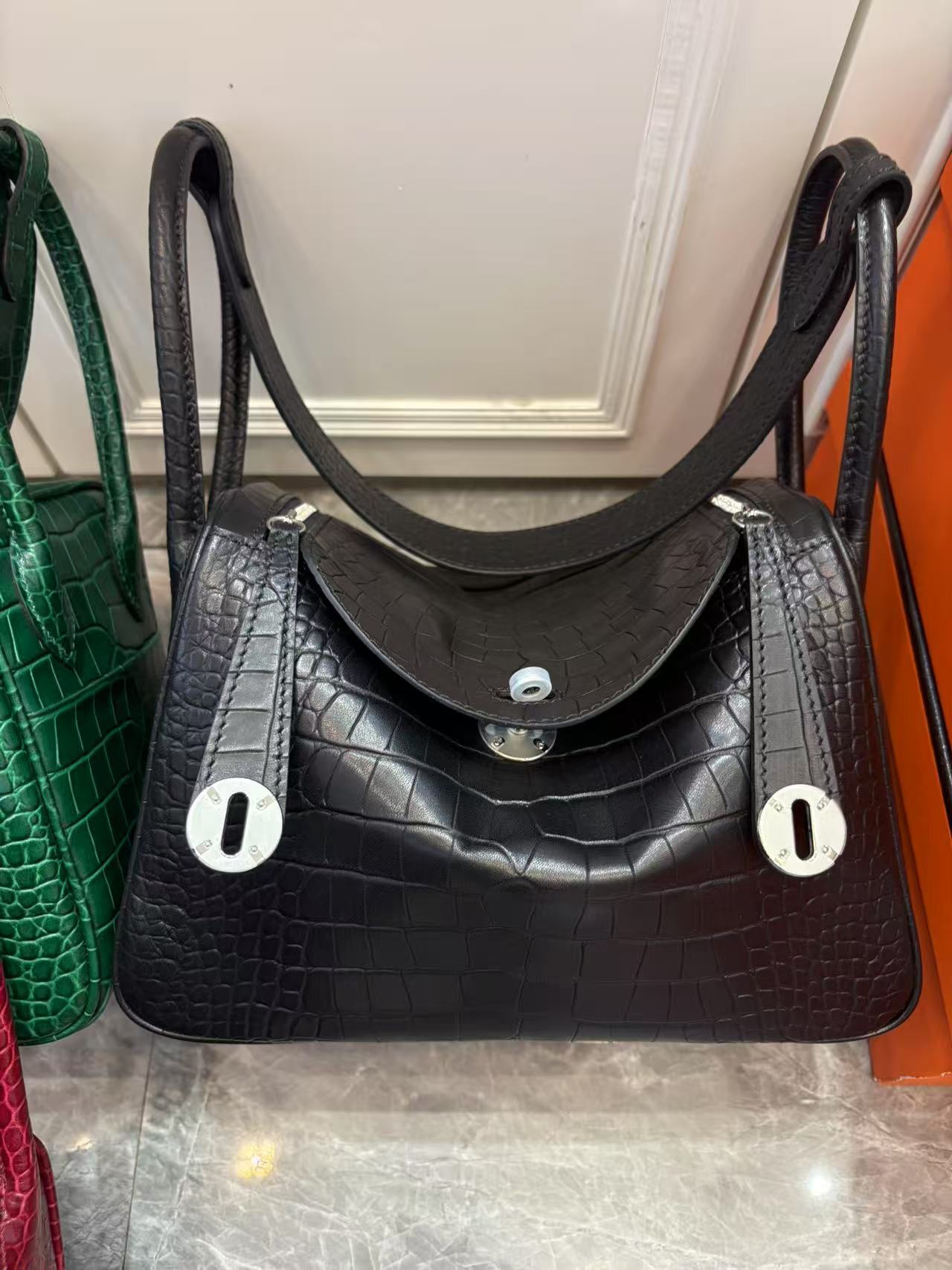 2025S designer genuine leather crocodile belly handbag casual brown shoulder fashionable trend crossbody bag women bag