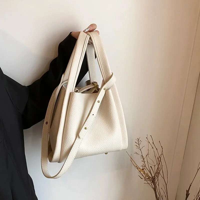 High End Tote 2024 Autumn Winter New Korean Version Simple Versatile Crossbody PU Mother And Child Shoulder Bag