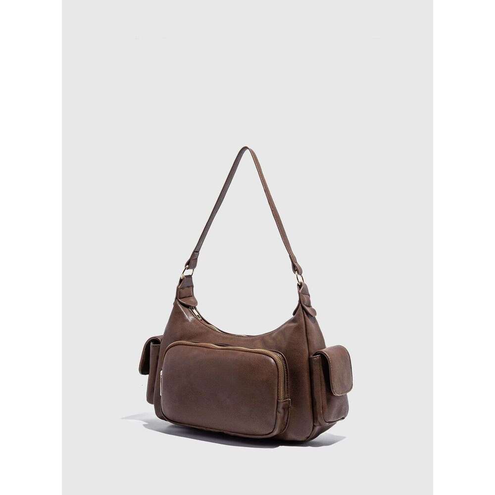 2025 niche new high-end functional multi pocket motorcycle bag single shoulder crossbody armpit bag