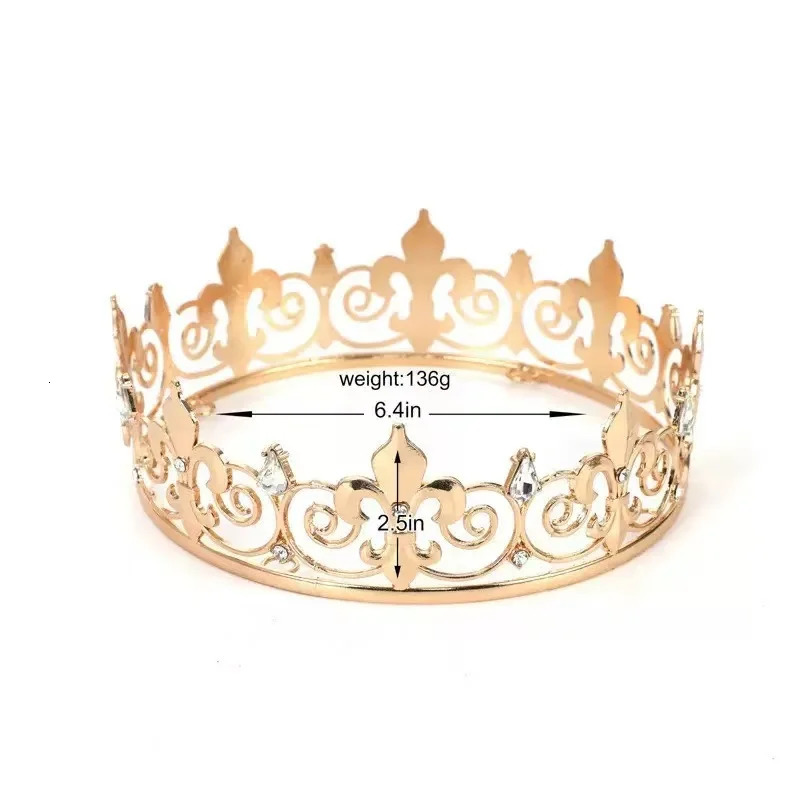 1 piece of retro Baroque rhinestone crown crystal crown alloy feather free childrens style ladies brides wedding ball p 250509