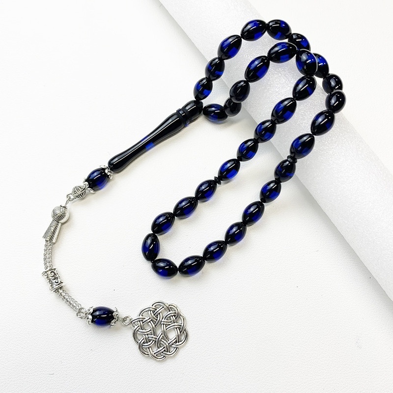 Tri color resin Muslim hand-held counting prayer beads, Tisbiha Arabic bracelet, bracelet
