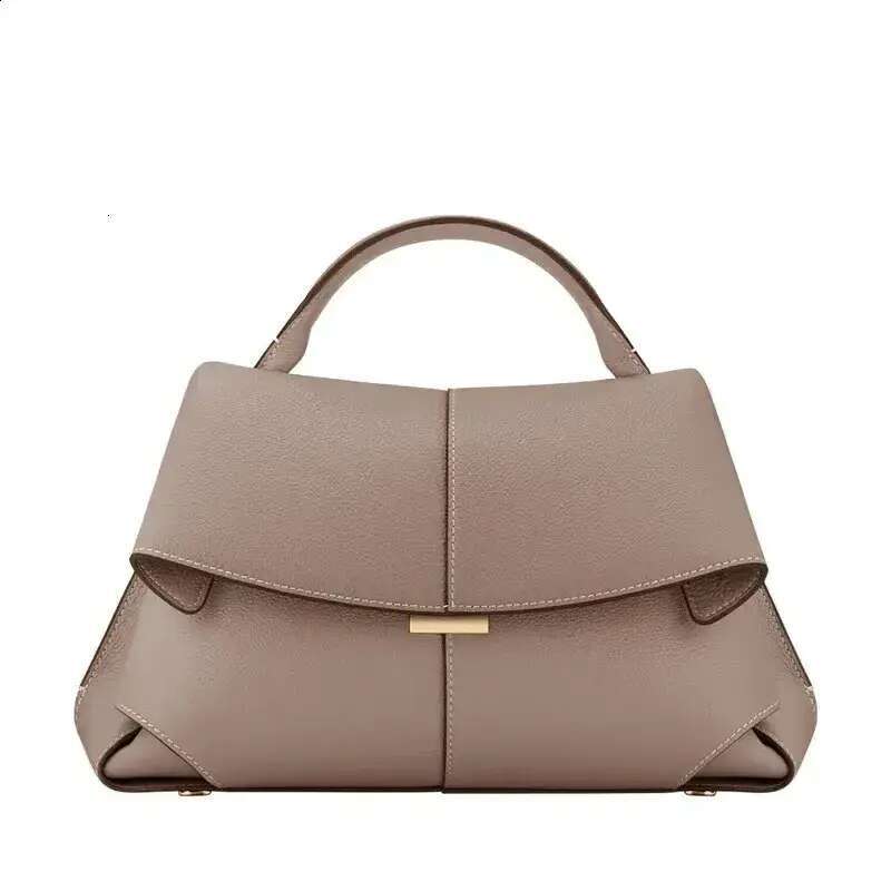 French style PO bag womens MOKKI series leather highquality pleated shoulder handbag fashion 240913
