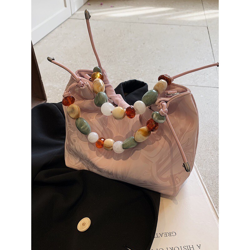 New designer new Chinese style women's 2025 new summer style multifunctional crossbody bag designer fashionable and popular hand-held bucket bag