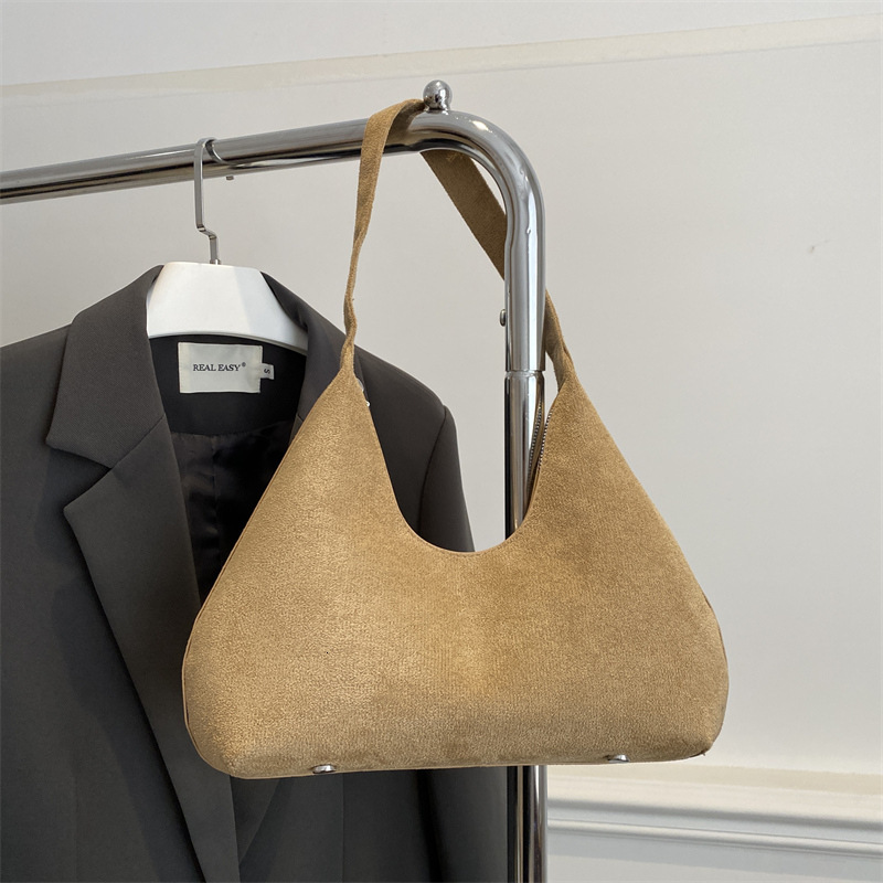 Free Delivery Designer Bag Large Capacity Underarm 2025 Luxury Women's Suede Versatile Autumn/winter Handheld Shoulder Bag Luxury Bag