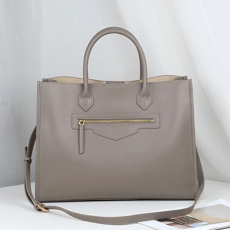 BEEP Handbags Bags Designer Cowhide Leather Shoulder Bag Women Capacity Brand Tote Big bags
