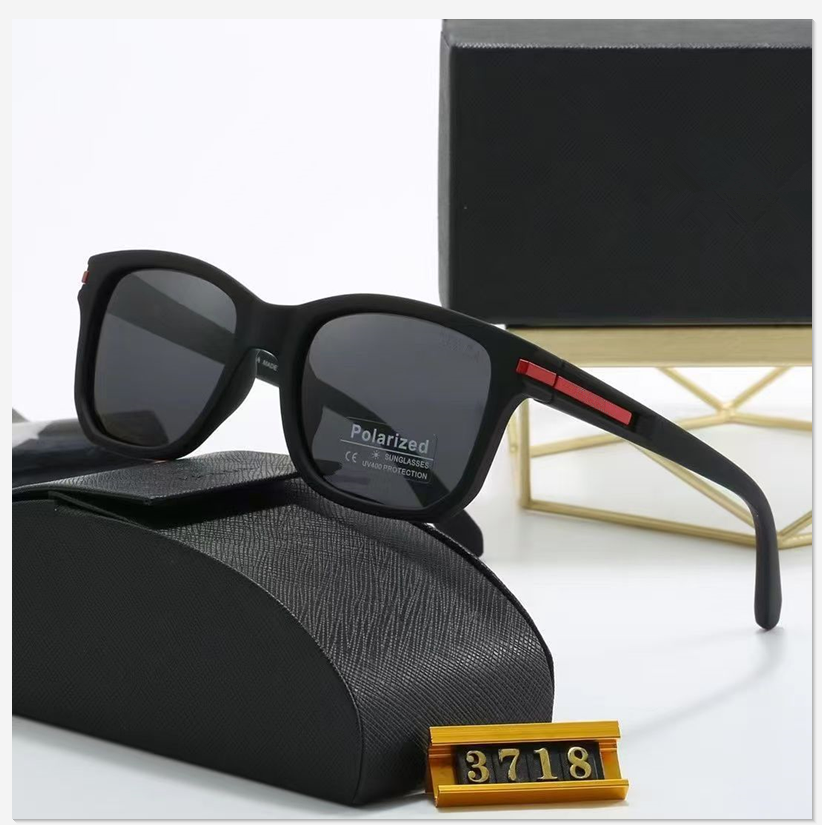Designer sunglasses Men women fashion triangle luxury Full Frame Sunshade mirror polarized UV400 protection Glasses With box