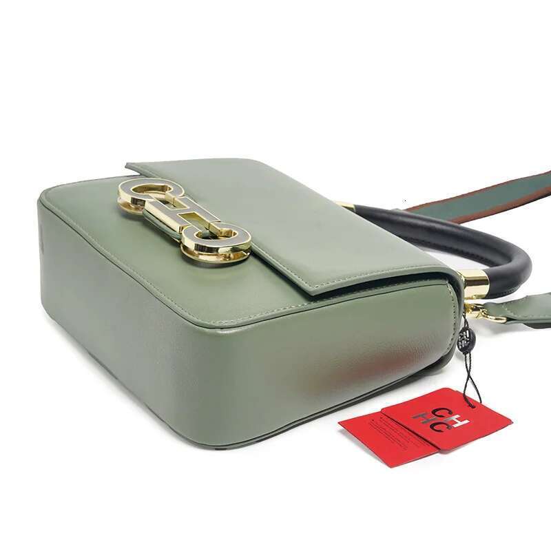 CH Elegant Brand Handbag Letter Printing Design Women's Fashion Light Niche Simple Solid Color Crossbody Bag