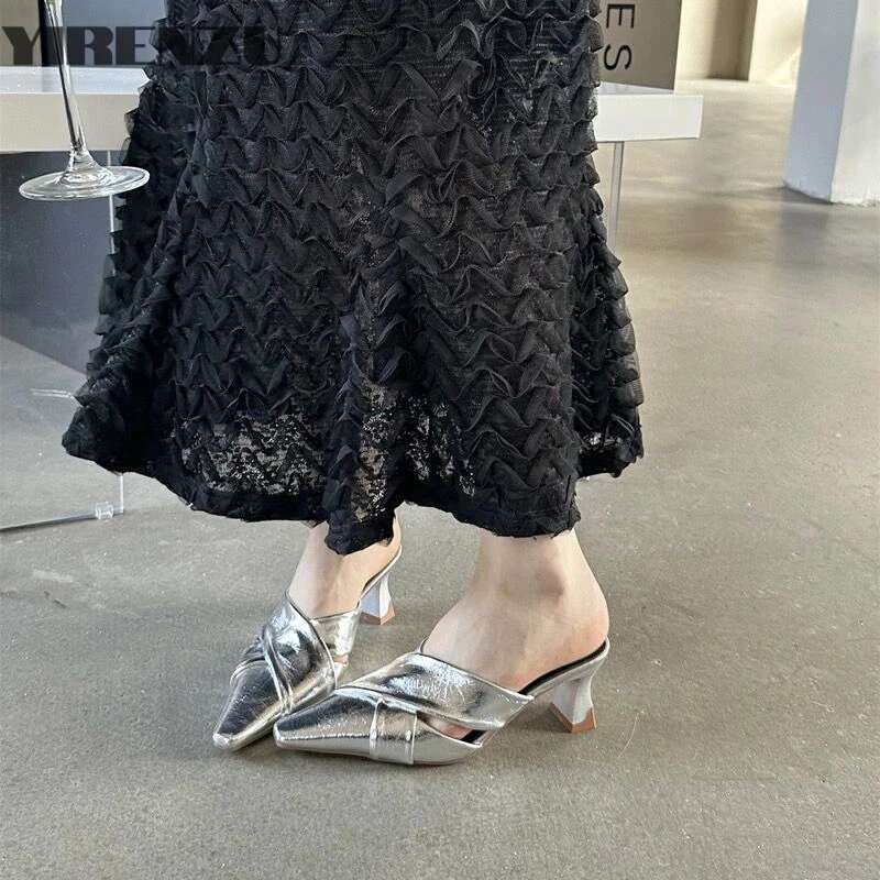 New Pointed-toe Sexy Elegant Fashionable Women's Shoes with Shallow Mouth and Hollow Breathable/Comfortable Slippers