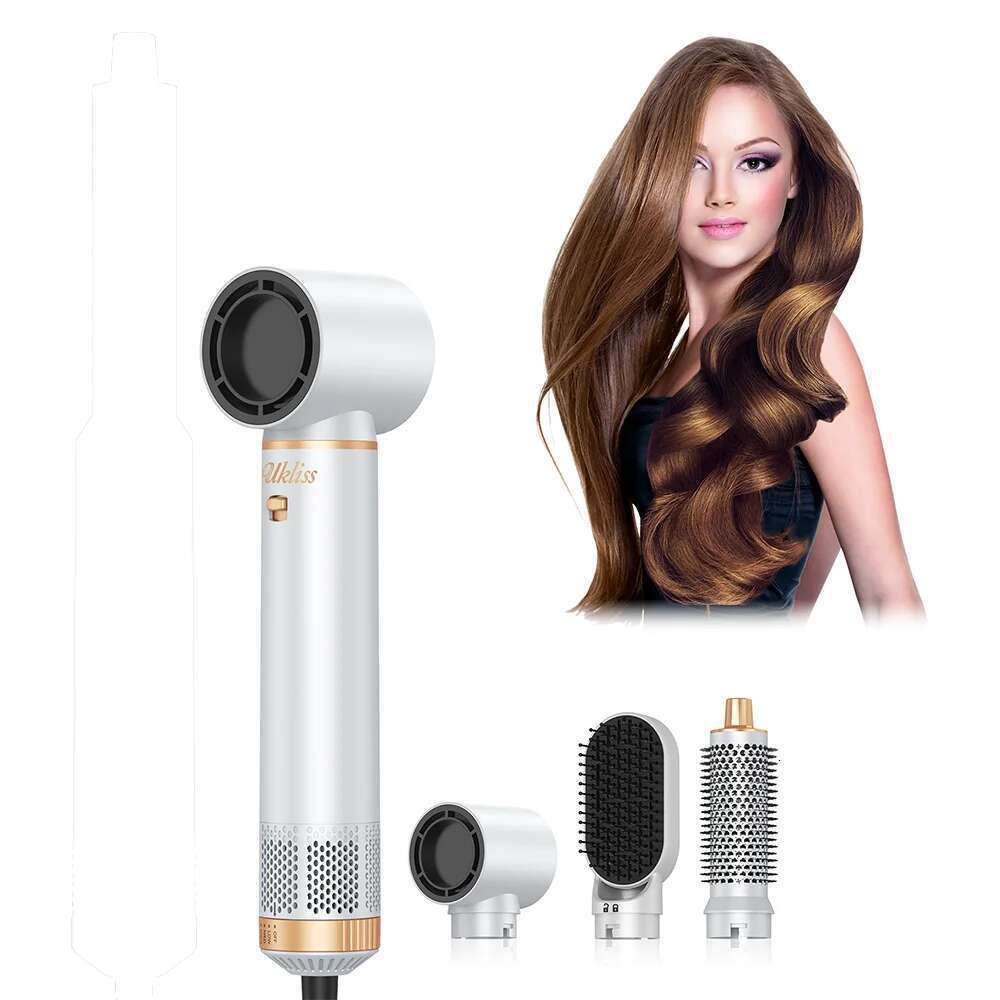 Hair Brush,5 in 1 Blow Dryer Brush,High-Speed 100,000 RPM Professional Hot Air Brush Set with Curlers,Hair Styler for Fast