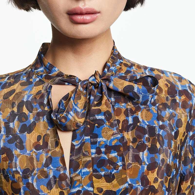 Women's New Popular Fashion Party Long Sleeved Shirt Female Layered Skirt Hem Design Leisure Office Ladies Dress