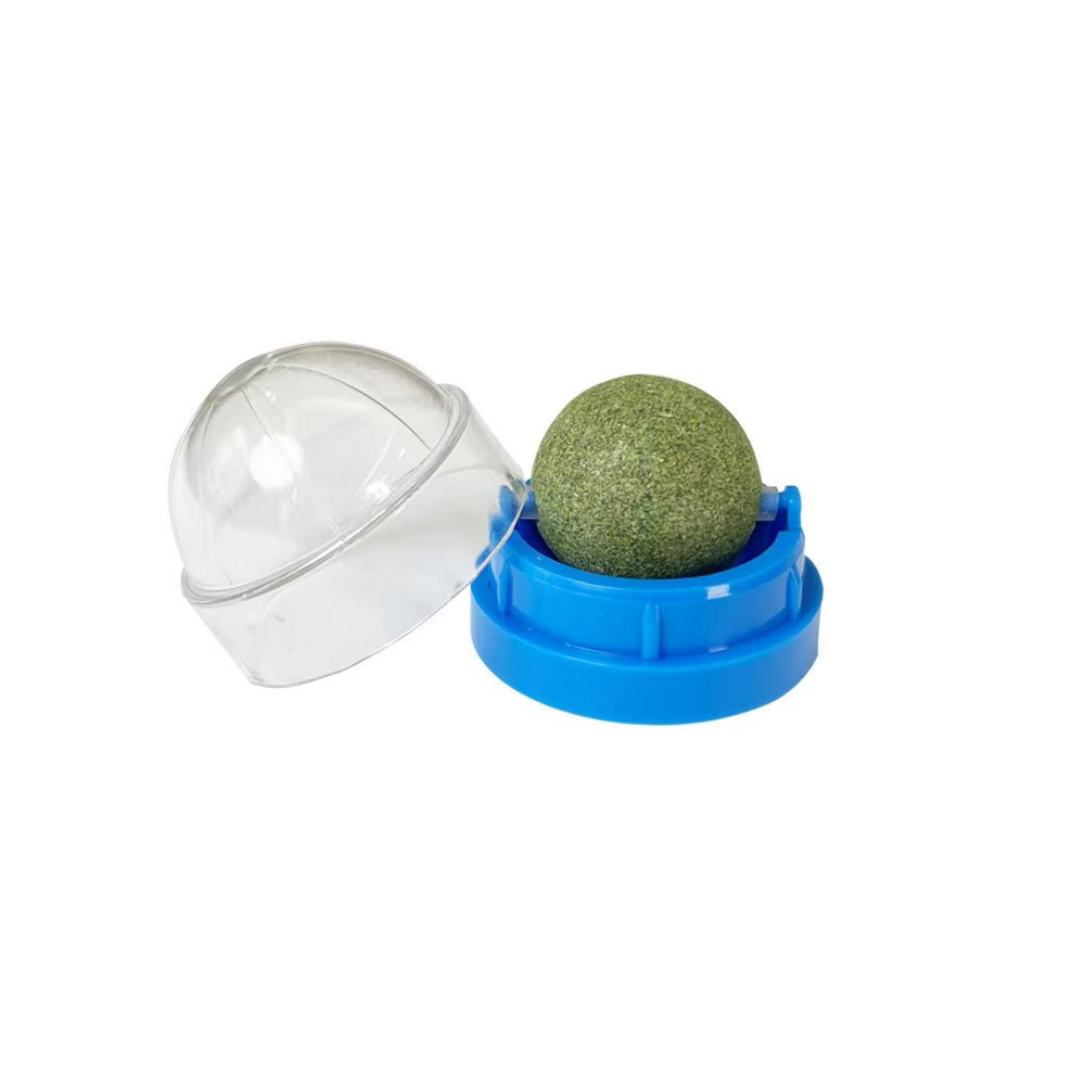 Self-Sticking Catnip Sphere for Lickable Fun & Teeth Cleaning