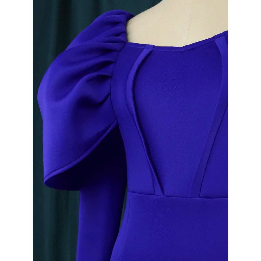 Plus Size 4XL Bodycon Dresses Long Sleeve Off Shoulder High Waist Evening Party Robes for Women Autumn tail Event Gowns