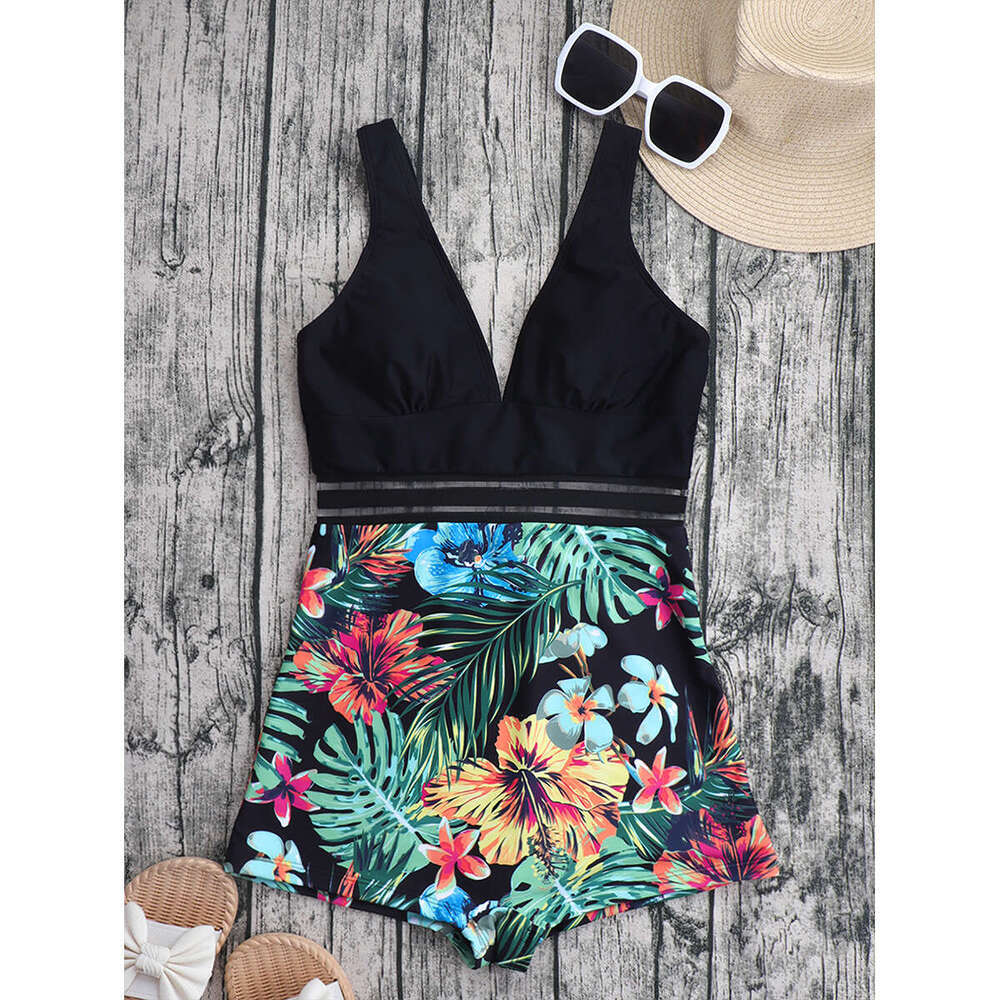 Wholesale European and American Swimwear Women's One piece Swimsuit Conservative Beach Wear 2025 New Casual Fashion Trendy Clothing