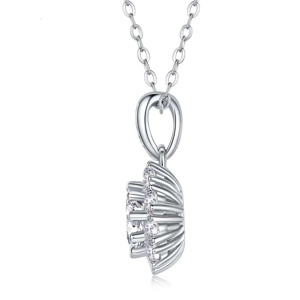 Necklace Transmission Ice Silica Pendant Sier Wedding Women