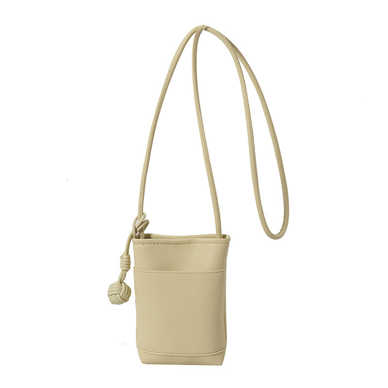 New mobile phone multifunctional commuting light luxury fashionable simple crossbody bag women's commuting bag solid color designer cute and exqu