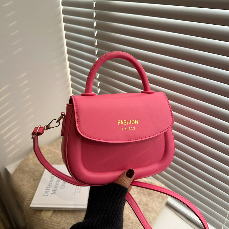 Free Delivery Designer Bag Hand Women's Versatile 2025 New Style Popular This Year Internet Celebrity Stylish And Fashionable Saddle Shoulder Cro