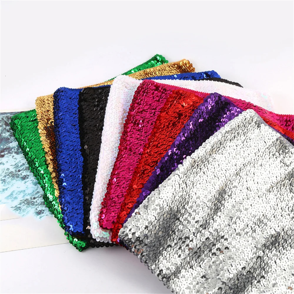 Womens Sparkly Sequin Mermaid Crop Tops Strapless Metallic Tube for Party Clubwear 250515