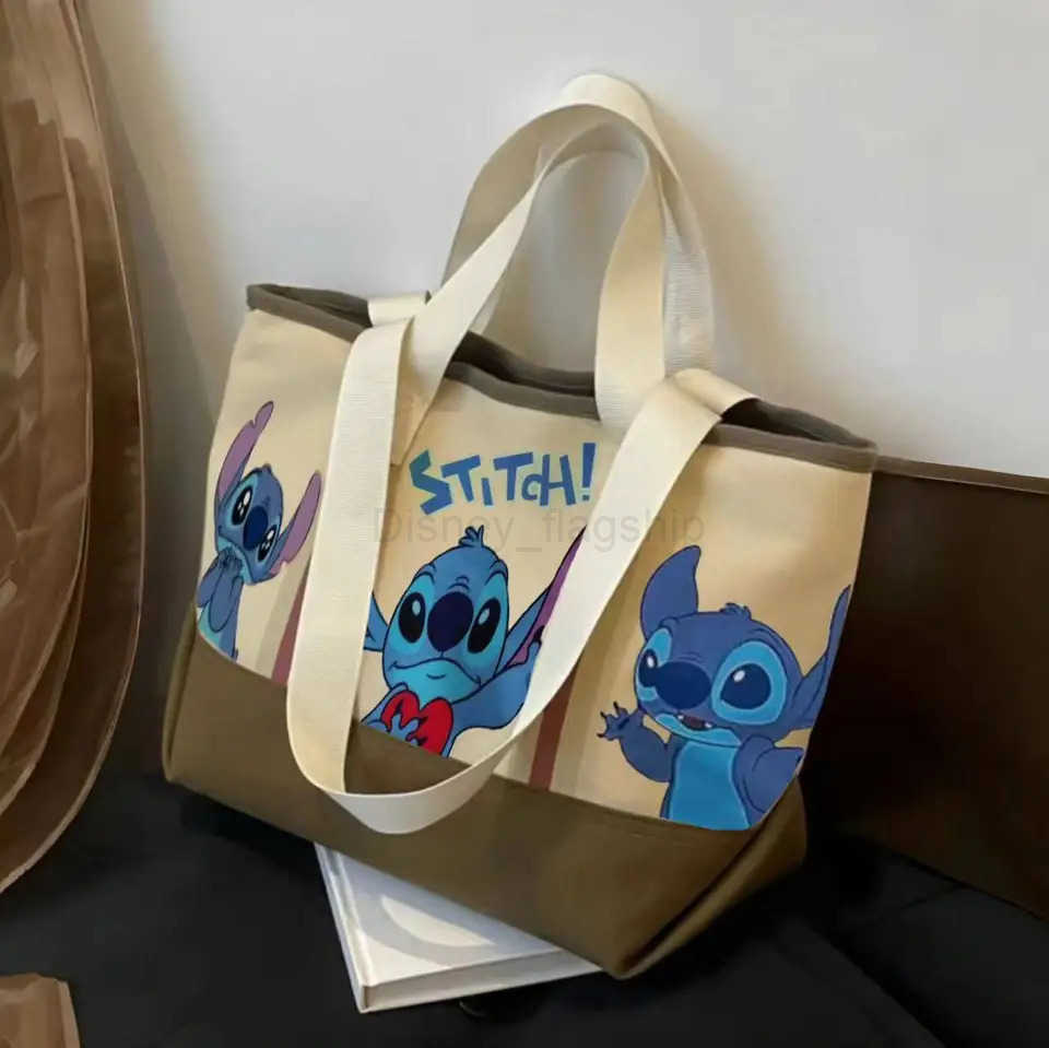 Disney 2025 Disney Cartoon Stitch Print Ladies Large Capacity Mom Handbag Casual Commuter Shoulder BagXJ250515