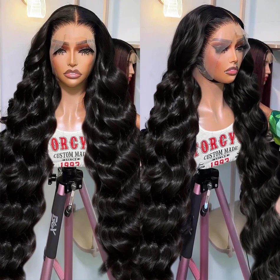 250 Density 30 40 Inch 13x6 13x4 HD Body Wave Lace Frontal Human Hair Wig Raw Glueless Closure Water Wave synthetic lace front wigs