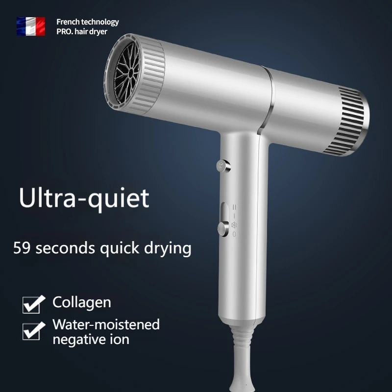 Quick-Drying Professional Hair Dryer For Xiaomi Style High Wind Power Low Noise Negative Ion Blue Light Hair Care Home Use 250513