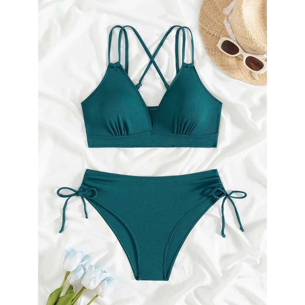2025 Two Piece Swimsuit Women Bikini Set High Waist Swimwear Monokini Bathing Suit Female Summer Beach Bodysuit Dress
