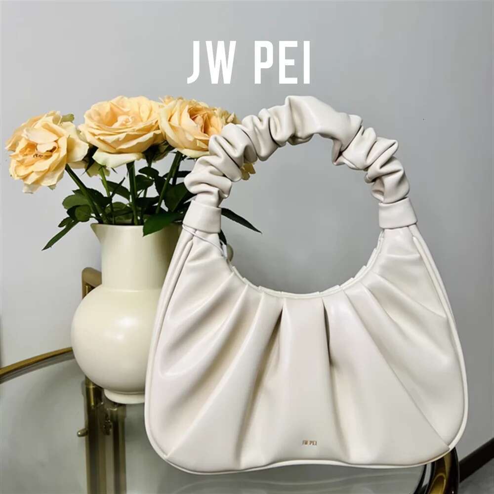 JW PEI Celebrity Inspired Pleated Underarm 2024 Trendy Foldable Commuter Shoulder Bag For Women Daily Use