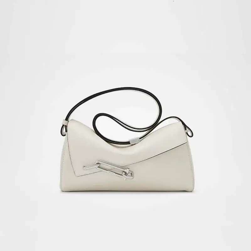 Niche Fashion Genuine Leather Women's Brand Lock Box Buckle Single Shoulder Small Square Bag Armpit Crossbody For Men