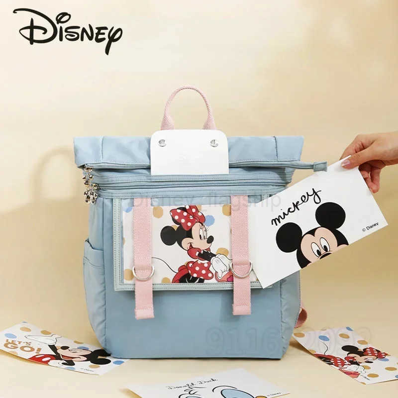 Disney Mickey New Diaper Bag Backpack Luxury Brand Original Baby Diaper Bag Backpack Large Capacity Fashion Womens BackpackXJ250515