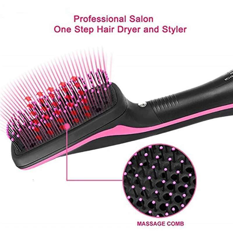 2-in-1 Multifunctional Dryer and Styler Hair Styling Negative Ion Curler Brush for Home,and Salonh