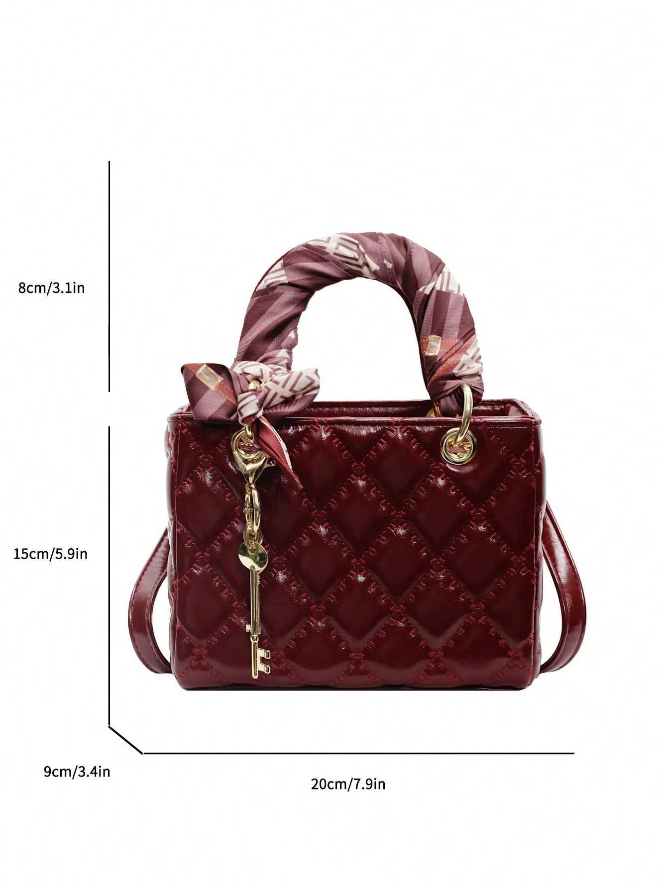 Small And Niche High-End Lurxury Handbag For Wen 2024 Fiable New Diamd Grid Handbag Single Shoder Crossbody Bag Z250516