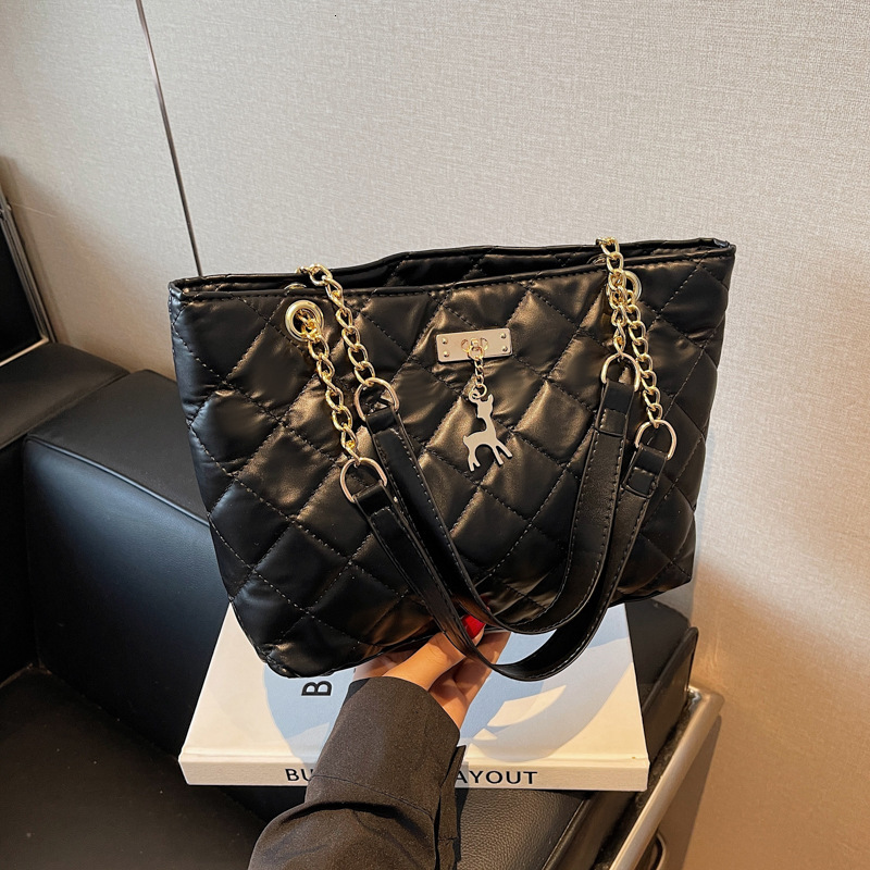 Fashion And Bag With Luxury Bag Diamond Grid New Free Delivery Designer Bag Embroidery Thread Chain Single Shoulder 2025 New Trendy Big Bag Women'